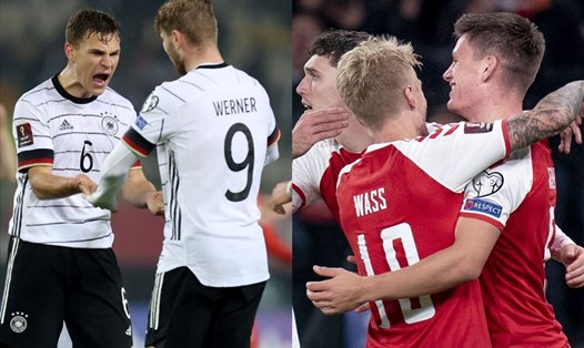 Đức và Đan Mạch là 2 đội tuyển đã giành vé đến World Cup 2022. Ảnh: UEFA