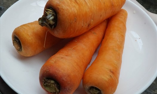 Cà rốt là thực phẩm chứa nhiều beta-carotene, giúp mắt sáng khỏe và tăng cường miễn dịch. Ảnh: Thanh Ngọc