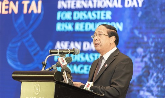 Phó Thủ tướng Lê Văn Thành phát biểu tại hội nghị. Ảnh: Ngọc Hà