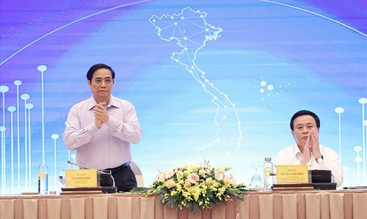 Thủ tướng Chính phủ Phạm Minh Chính dự Hội thảo. Ảnh Dương Giang