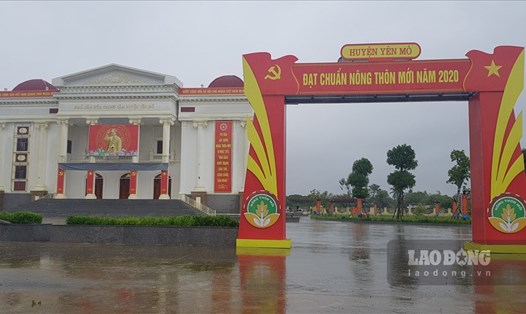 Năm 2021, Yên Mô là huyện thứ 4 của Ninh Bình được công nhận huyện đạt chuẩn nông thôn mới. Ảnh: NT