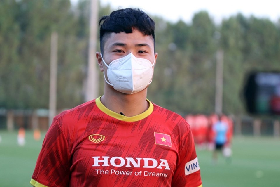 Tuyển thủ U23 Việt Nam vui mừng khi tập cùng HLV Park Hang-seo