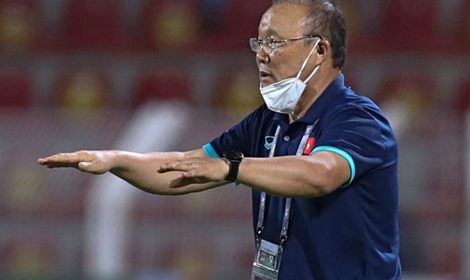 Huấn luyện viên Park Hang-seo cảm nhận rõ sức ép tại vòng loại thứ 3 World Cup 2022. Ảnh: AFP.