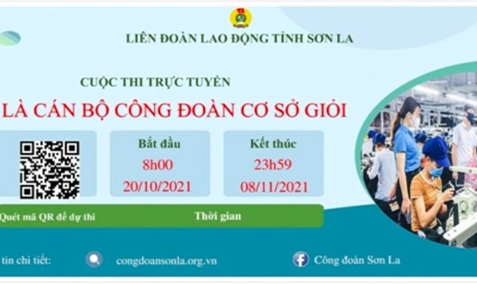 LĐLĐ tỉnh Sơn La tổ chức Hội thi cán bộ Công đoàn cơ sở trực tuyến.