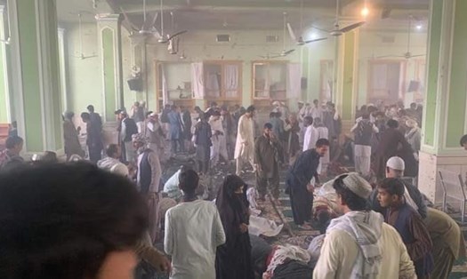Hiện trường vụ đánh bom mới nhất ở Afghanistan. Ảnh: Twitter