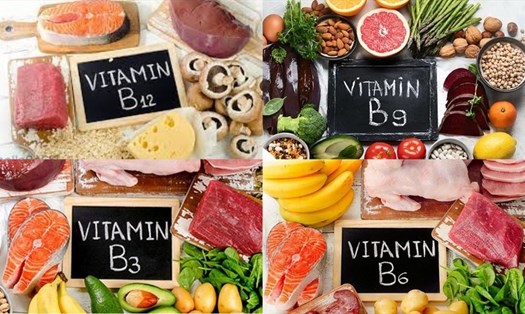Vitamin B3, B6, B9, B12 là những vitamin nhóm B cần thiết cho sức khỏe tim mạch, não bộ. Đồ họa: Thanh Ngọc