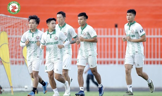 Câu lạc bộ Bình Định hội quân trở lại chuẩn bị cho V.League 2022. Ảnh: Topenland Bình Định