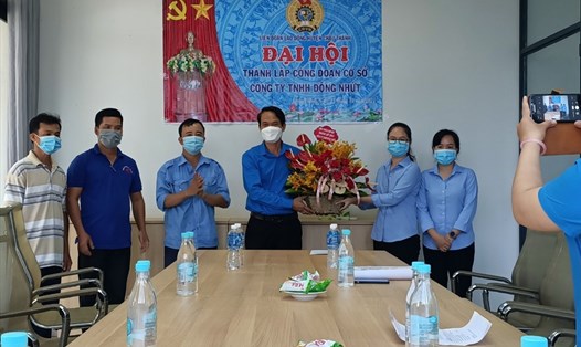 Đại hội thành lập Công đoàn cơ sở công ty Đồng Nhứt - ảnh LĐLĐ Tây Ninh
