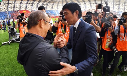 Huấn luyện viên Hajime Moriyasu bày tỏ sự lo lắng khi chạm trán tuyển Việt Nam của ông Park Hang-seo. Ảnh: AFC