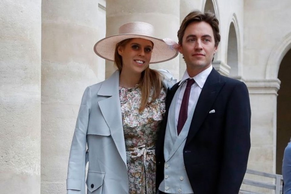 Công chúa Anh Beatrice và chồng Edoardo Mapelli Mozzi. Ảnh: AFP Công chúa Anh Beatrice và chồng Edoardo Mapelli Mozzi. Ảnh: AFP