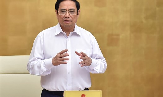 Thủ tướng Phạm Minh Chính chủ trì Phiên họp Chính phủ thường kỳ tháng 9. Ảnh: Nhật Bắc