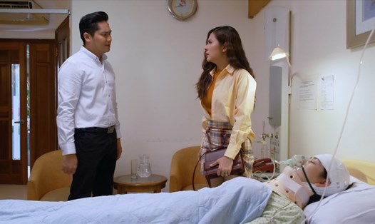 Thanh Vân gay gắt với Khiêm trong tập mới "Canh bạc tình yêu". Ảnh: NSX.