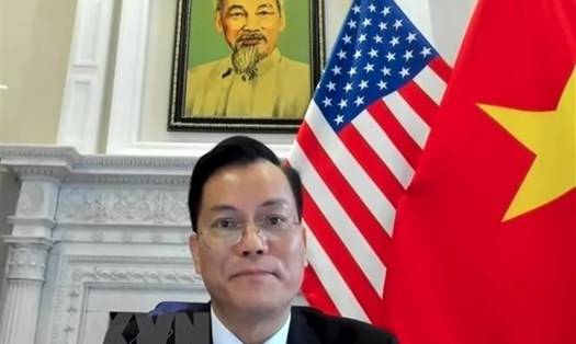 Đại sứ Hà Kim Ngọc phát biểu tại Đối thoại chính sách kênh 1,5 Đối tác Mekong-Mỹ. Ảnh: TTXVN