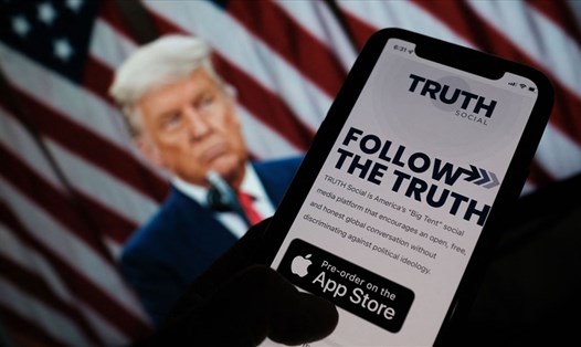 Cựu Tổng thống Donald Trump sắp ra mắt mạng xã hội TRUTH Social. Ảnh: TMTG