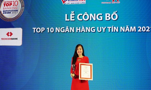 Techcombank tiếp tục đứng đầu danh sách Ngân hàng TMCP tư nhân uy tín nhất Việt Nam. Ảnh: TCB