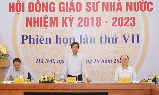 Bộ trưởng Bộ GDĐT PGS.TS Nguyễn Kim Sơn làm Chủ tịch Hội đồng Giáo sư Nhà nước nhiệm kỳ 2018-2023. Ảnh: hdgsnn.