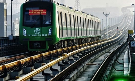 Dự án đường sắt Cát Linh - Hà Đông, đội vốn hơn 9,2 nghìn tỉ đồng và vẫn chưa đưa vào khai thác thương mại. Ảnh LDO