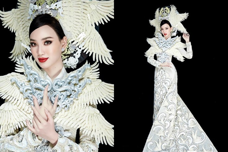  Ái Nhi trình diễn áo dài nặng 30kg tại Miss Intercontinental 2021 Ái Nhi trình diễn áo dài nặng 30kg tại Miss Intercontinental 2021
