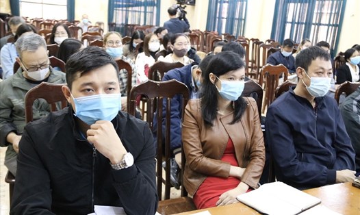 Các đại biểu về dự tập huấn công tác Công đoàn do Công đoàn các KCN Thái Bình tổ chức. Ảnh: B.M