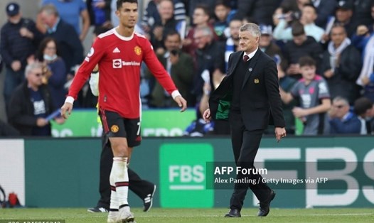 Huấn luyện viên Manchester United - ông Solskjaer cho rằng Ronaldo là độc nhất. Ảnh: AFP