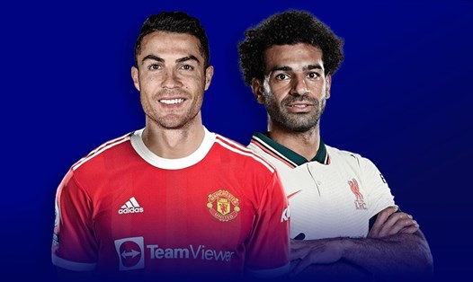 Cristiano Ronaldo được kỳ vòng nhất ở Man United, trong khi Mohamed Salah là nhân tố lĩnh xướng hàng công rất mạnh của Liverpool. Ảnh: Sky Sports