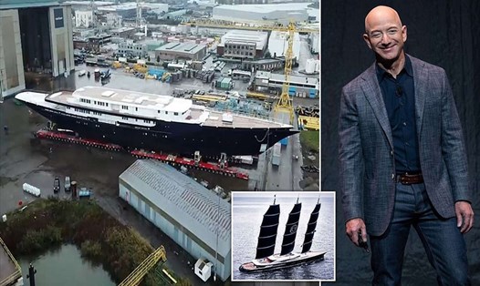 Lộ diện siêu du thuyền 500 triệu USD của tỉ phú Jeff Bezos. Ảnh: Dutch Yaching