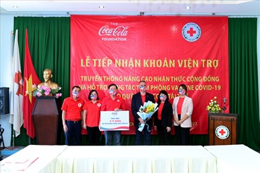 Quỹ Coca-Cola trao tặng 9 tỷ đồng cho Hội Chữ thập đỏ Việt Nam