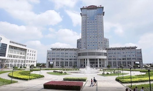 Khuôn viên Đại học Hàng không và Du hành vũ trụ Nam Kinh. Ảnh chụp màn hình