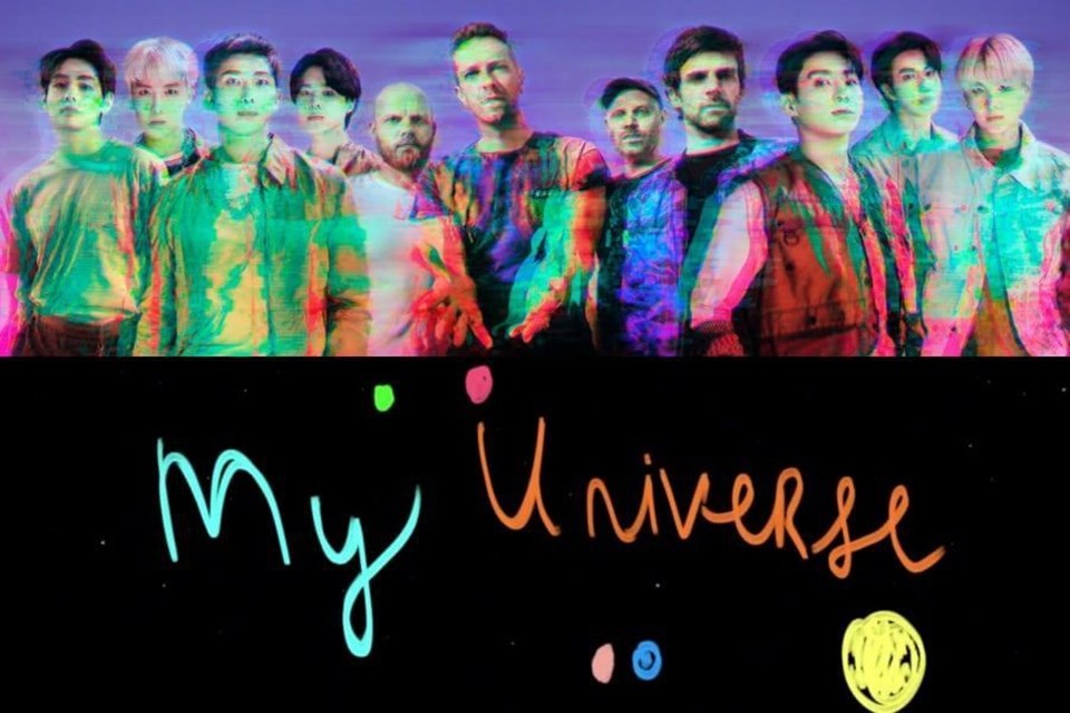 Màn kết hợp của BTS và Coldplay lập nhiều thành tích. Ảnh: Poster. Màn kết hợp của BTS và Coldplay lập nhiều thành tích. Ảnh: Poster.