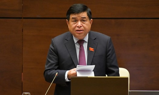 Bộ trưởng Bộ Kế hoạch và Đầu tư Nguyễn Chí Dũng. Ảnh QH