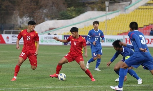 U23 Việt Nam thắng vất vả U23 Đài Loan. Ảnh: VFF