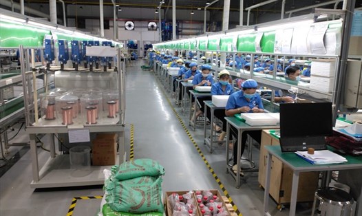 Một doanh nghiệp ở Đồng Nai ngành công nghiệp hỗ trợ 100% lao động đã trở lại sản xuất. Ảnh: Hà Anh Chiến