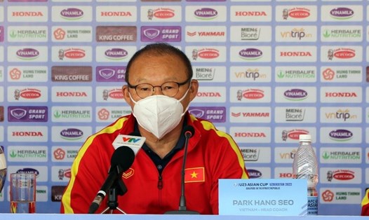 Huấn luyện viên Park Hang-seo bày tỏ sự thất vọng khi U23 Việt Nam chưa có được màn trình diễn ấn tượng trước U23 Đài Loan (Trung Quốc). Ảnh: VFF
