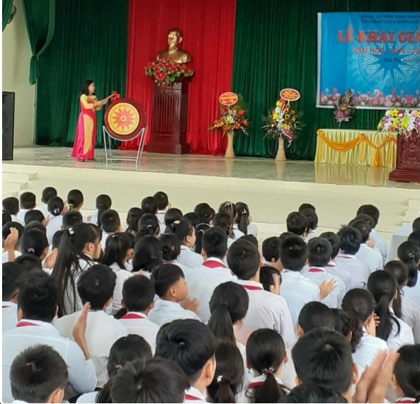 Học sinh 3 cấp xã Ninh Hải (Ninh Giang, Hải Dương) dừng đến trường do xuất hiện ca dương tính trên địa bàn. Ảnh minh hoạ Phòng GDĐT Ninh Giang