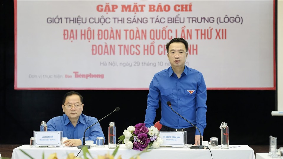 Ông Nguyễn Tường Lâm - Bí thư Trung ương Đoàn phát biểu tại chương trình.