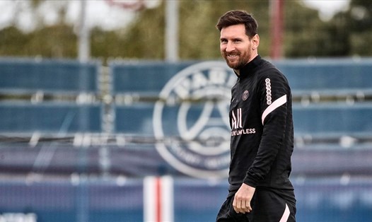 Lionel Messi có thể ngồi dự bị khi PSG đến làm khách trước Rennes ở vòng 9 Ligue 1. Ảnh: PSG