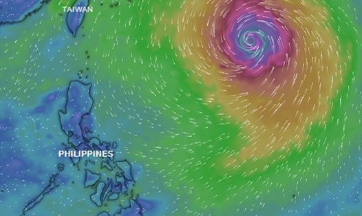 Vùng áp thấp ở Philippines có thể mạnh lên thành bão. Ảnh: PASAGA/BCG