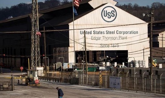 Nhà máy thép Edgar Thomson của Mỹ ở Braddock, Pennsylvania. Ảnh: AFP/Getty
