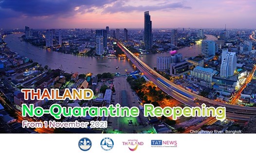 Thái Lan mở cửa cho du khách tiêm chủng đầy đủ từ ngày 1.11.2021. Ảnh: Tổng cục Du lịch Thái Lan