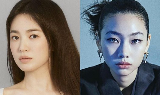 Jung Ho Yeon vượt qua đàn chị Song Hye Kyo về số lượng người theo dõi trên Instagram. Ảnh: Poster, AFP.