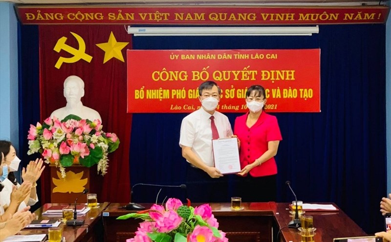 Sở GDĐT Lào Cai có tân Phó Giám đốc