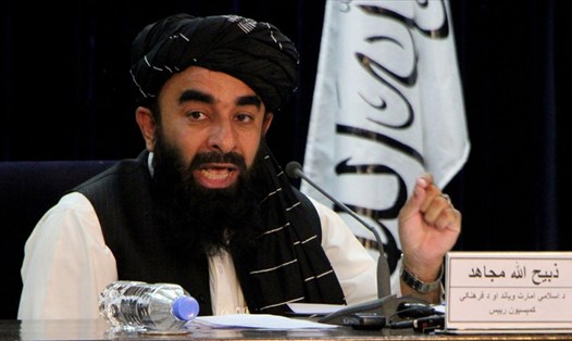 Phát ngôn viên Taliban Zabihullah Mujahid. Ảnh: Xinhua