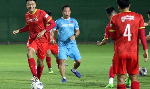 Thành Chung nhiều khả năng sẽ ra sân ở trận tuyển Việt Nam gặp Trung Quốc. Ảnh VFF