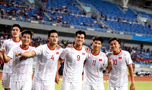 4 cầu thủ từng cùng U22 Việt Nam thắng U22 Trung Quốc 2-0 lúc này đang khoác áo tuyển Việt Nam. Ảnh: VFF.