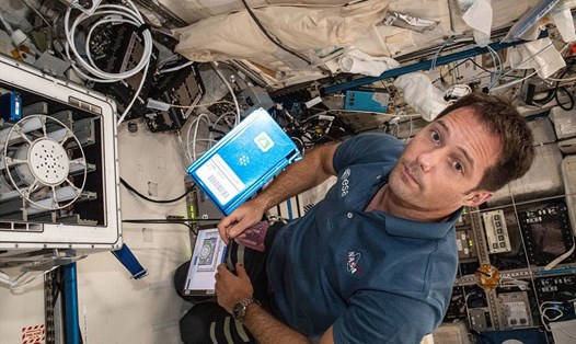Phi hành gia người Pháp Thomas Pesquet từ Cơ quan Vũ trụ Châu Âu (ESA). Ảnh: NASA