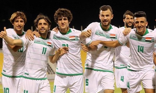 Đội tuyển Iraq hướng đến trận thắng đầu tiên tại vòng loại thứ 3 World Cup 2022. Ảnh AFP