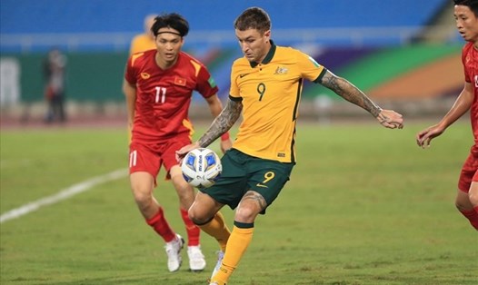 Australia giành chiến thắng 1-0 trước tuyển Việt Nam tại Mỹ Đình. Ảnh Hoài Thu