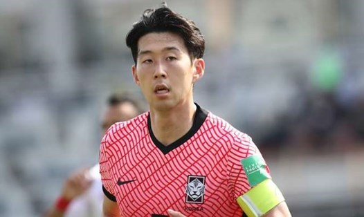 Son Heung-min ghi bàn quyết định giúp tuyển Hàn Quốc thắng Syria 2-1. Ảnh: Getty.