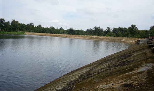 Một góc hồ chứa nước Buôn Jung ( xã Ea Yông, huyện Krông Pắk) tỉnh Đắk Lắk. Ảnh: V.L