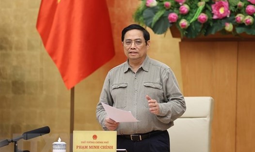 Thủ tướng Phạm Minh Chính phát biểu. Ảnh: Dương Giang
